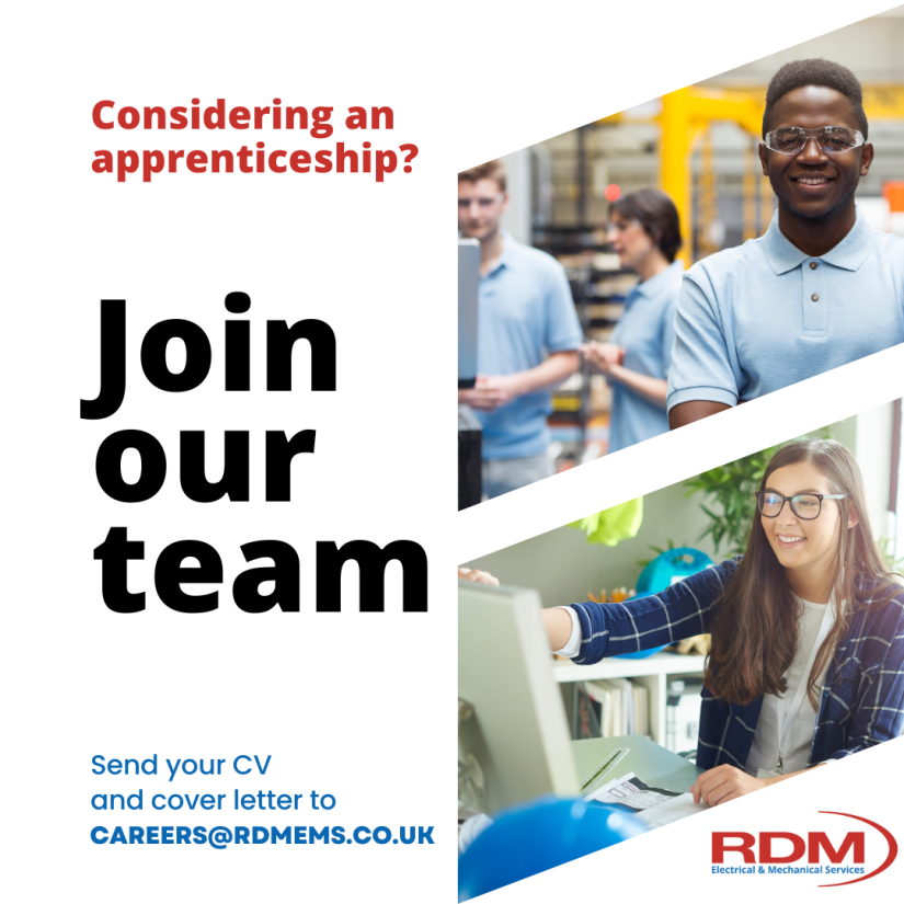 Why choose a mechanical or electrical apprenticeship with RDM?